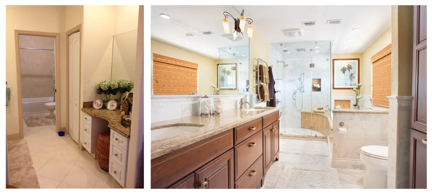 Before & After - Irig Master Bath