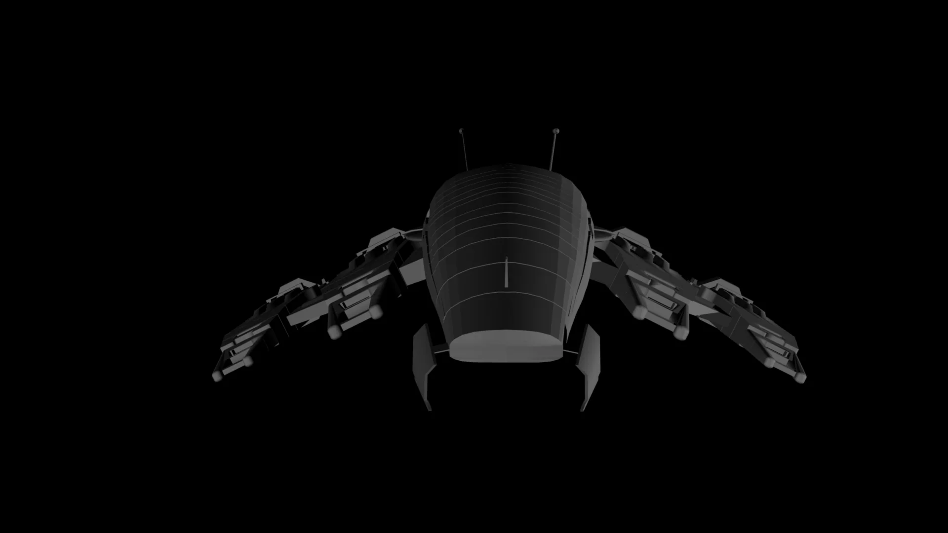 SSV Normandy SR2 3D Model Render Front View