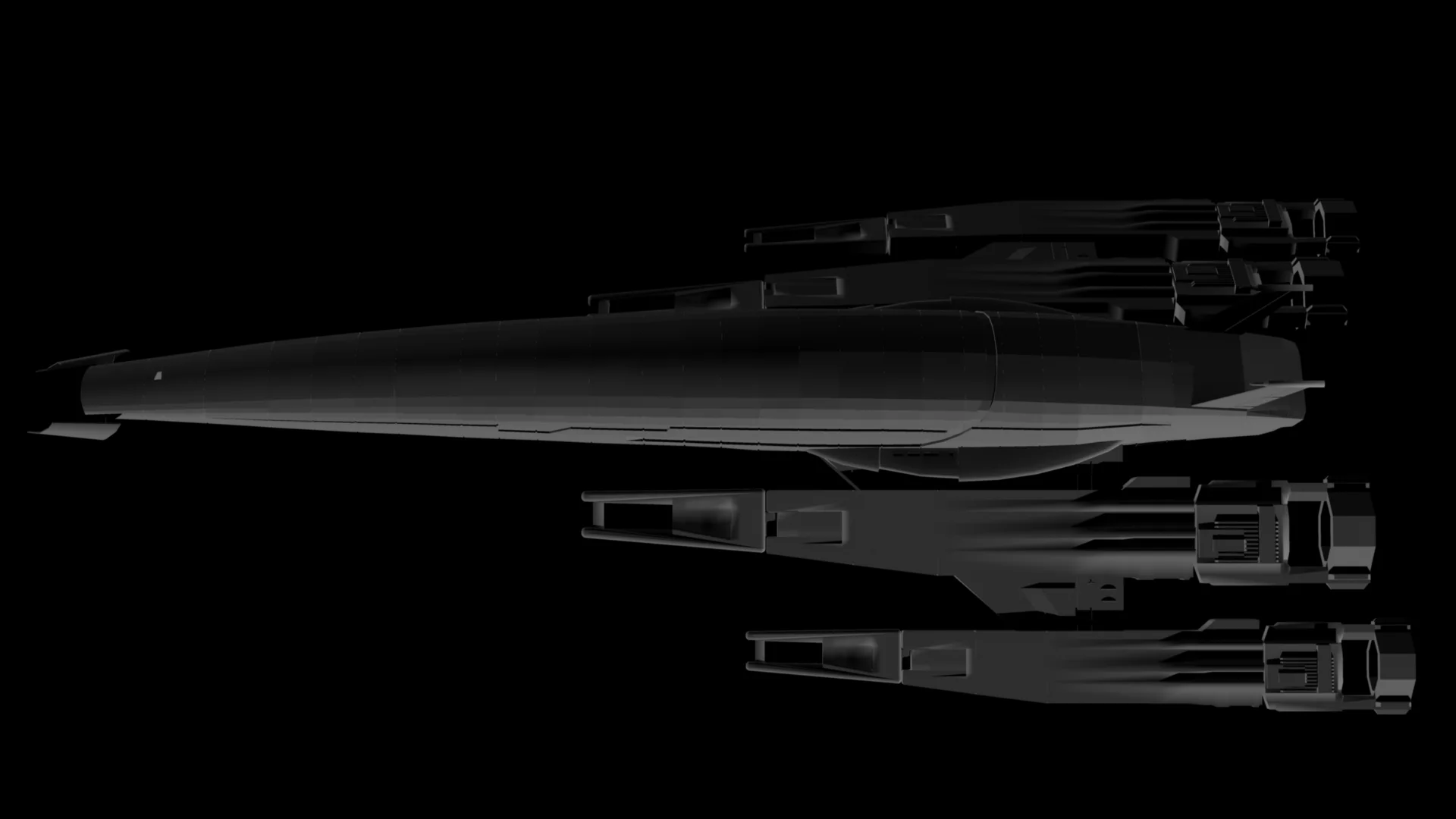 SSV Normandy SR2 3D Model Render Top View