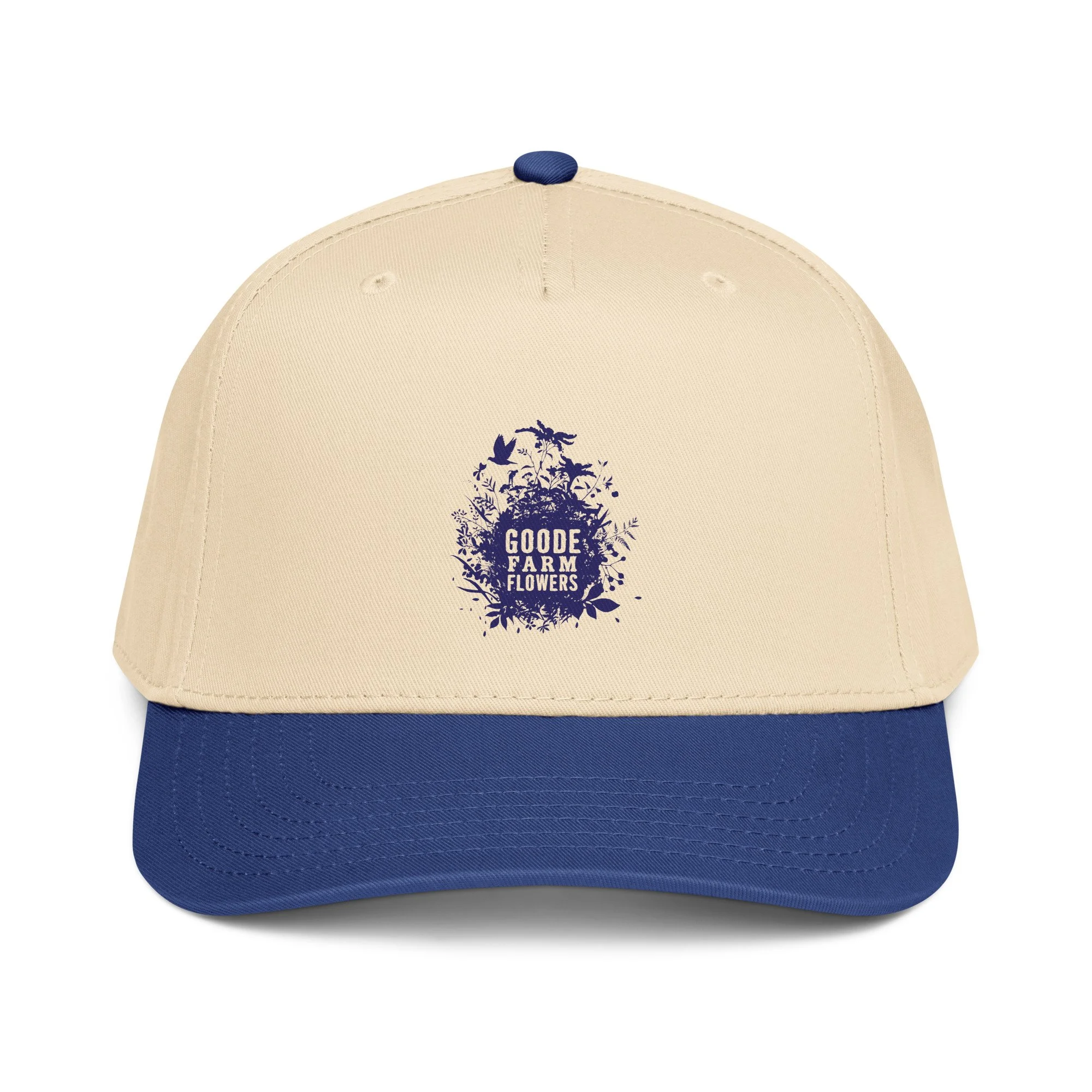 5-panel-mid-profile-baseball-cap-royal-natural-front-692f3bde0f54b.jpg