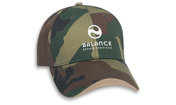Camo w/ Khaki Bill