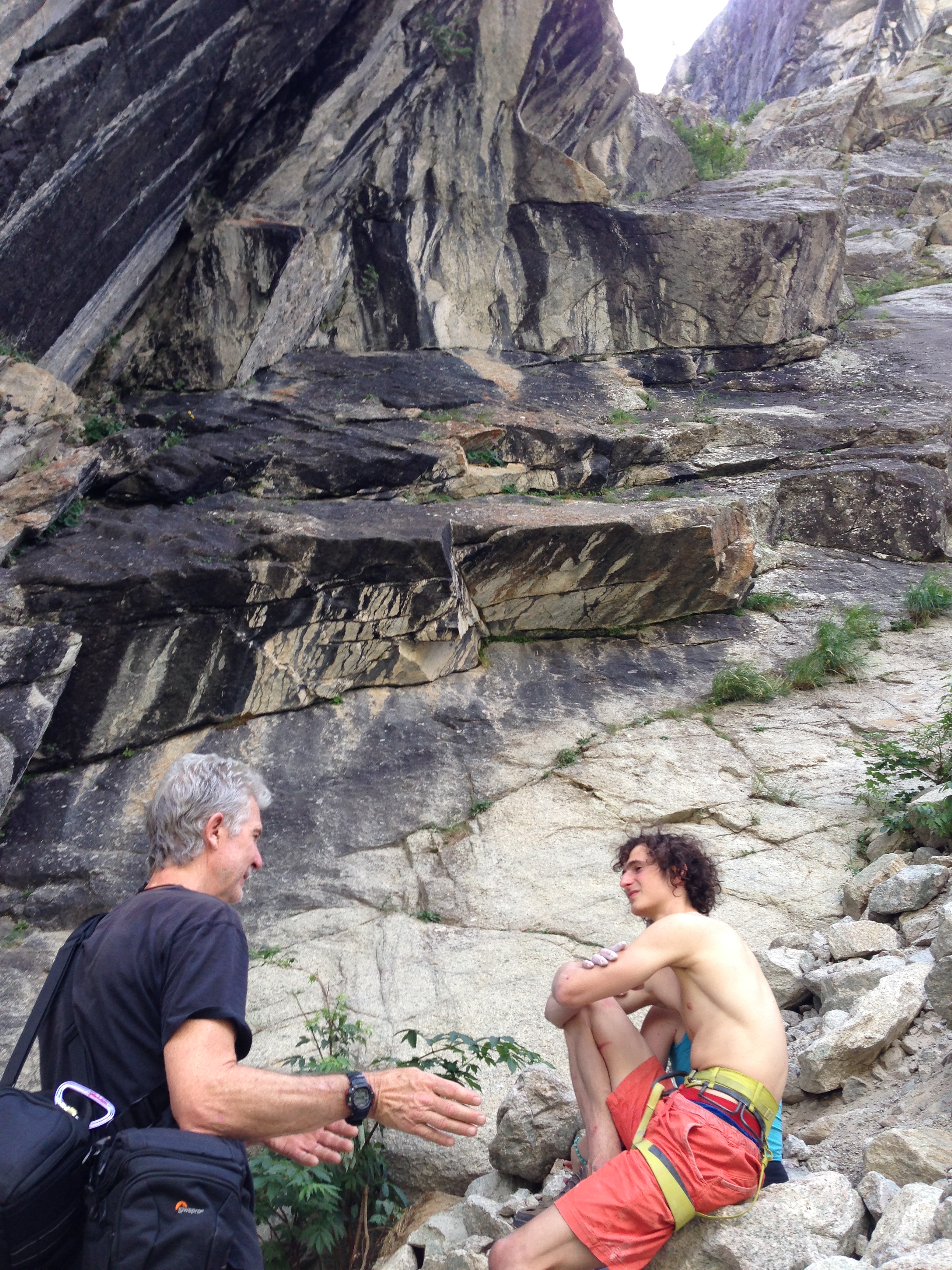 Chris and Adam in the French Alps.