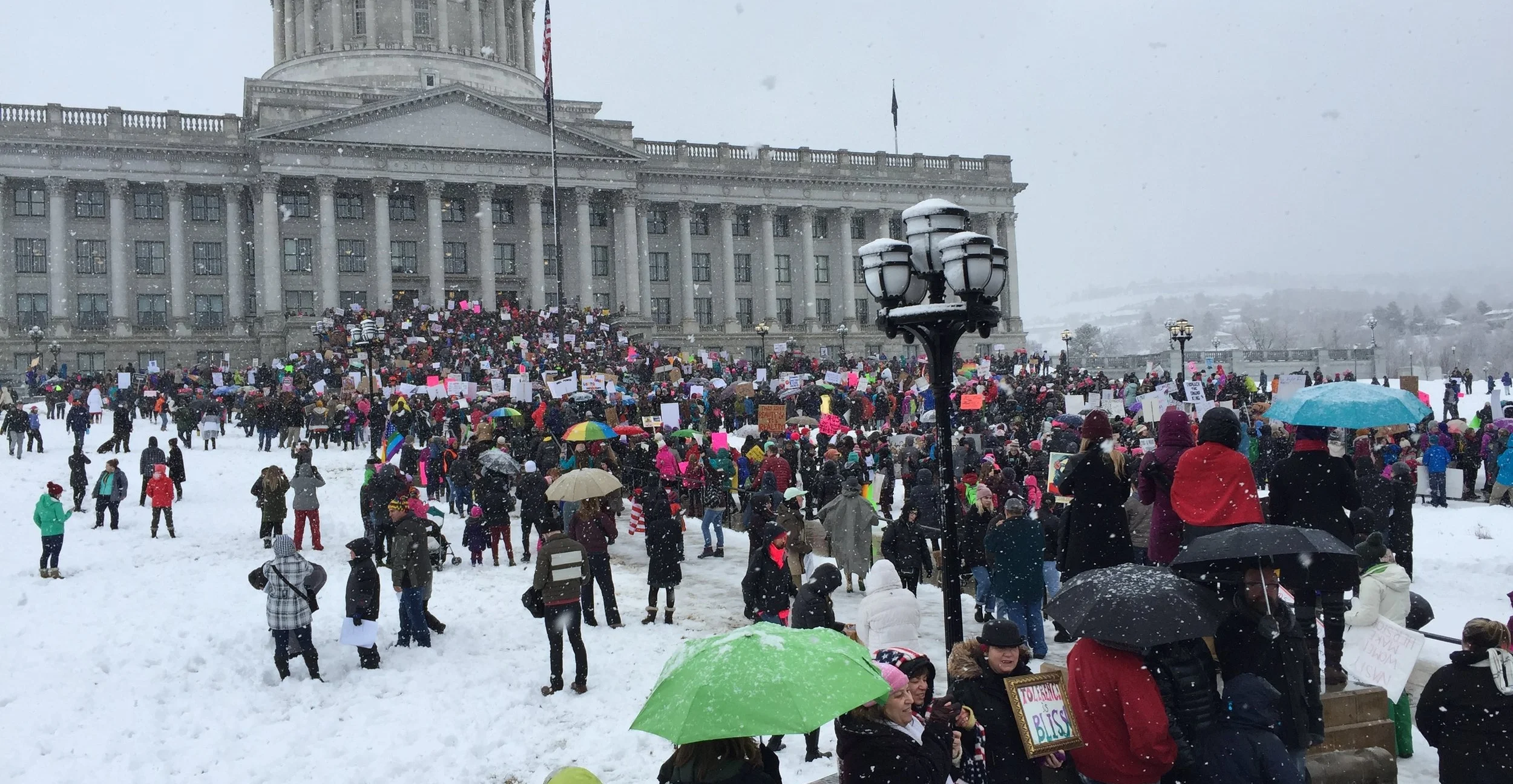Rally at the Utah State Capital on the opening day of the Utah Legistlarue, January 20, 2017