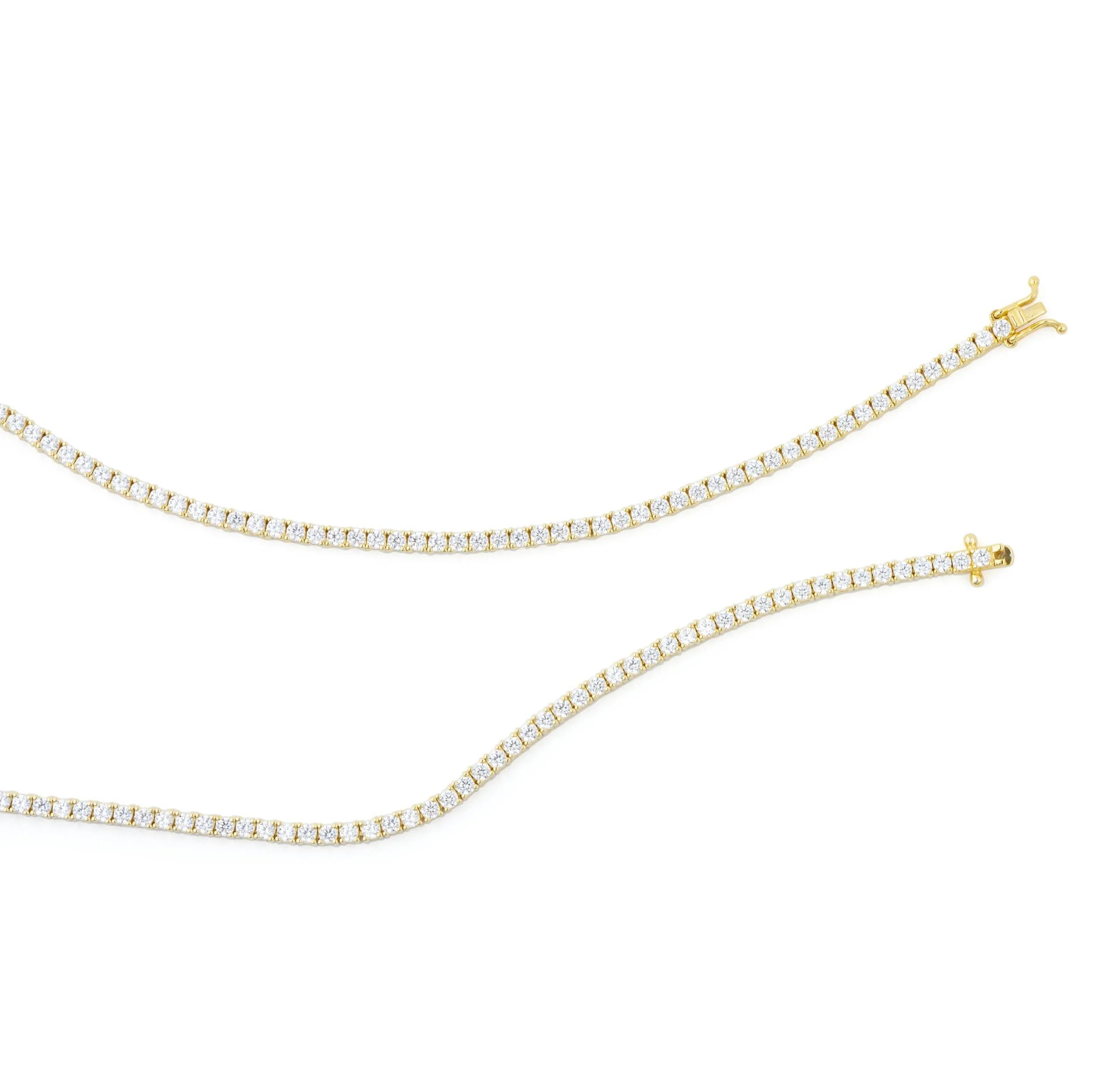 e-commerce product photography and jewelry photography of the tennis necklace clasps by Melanie Auld