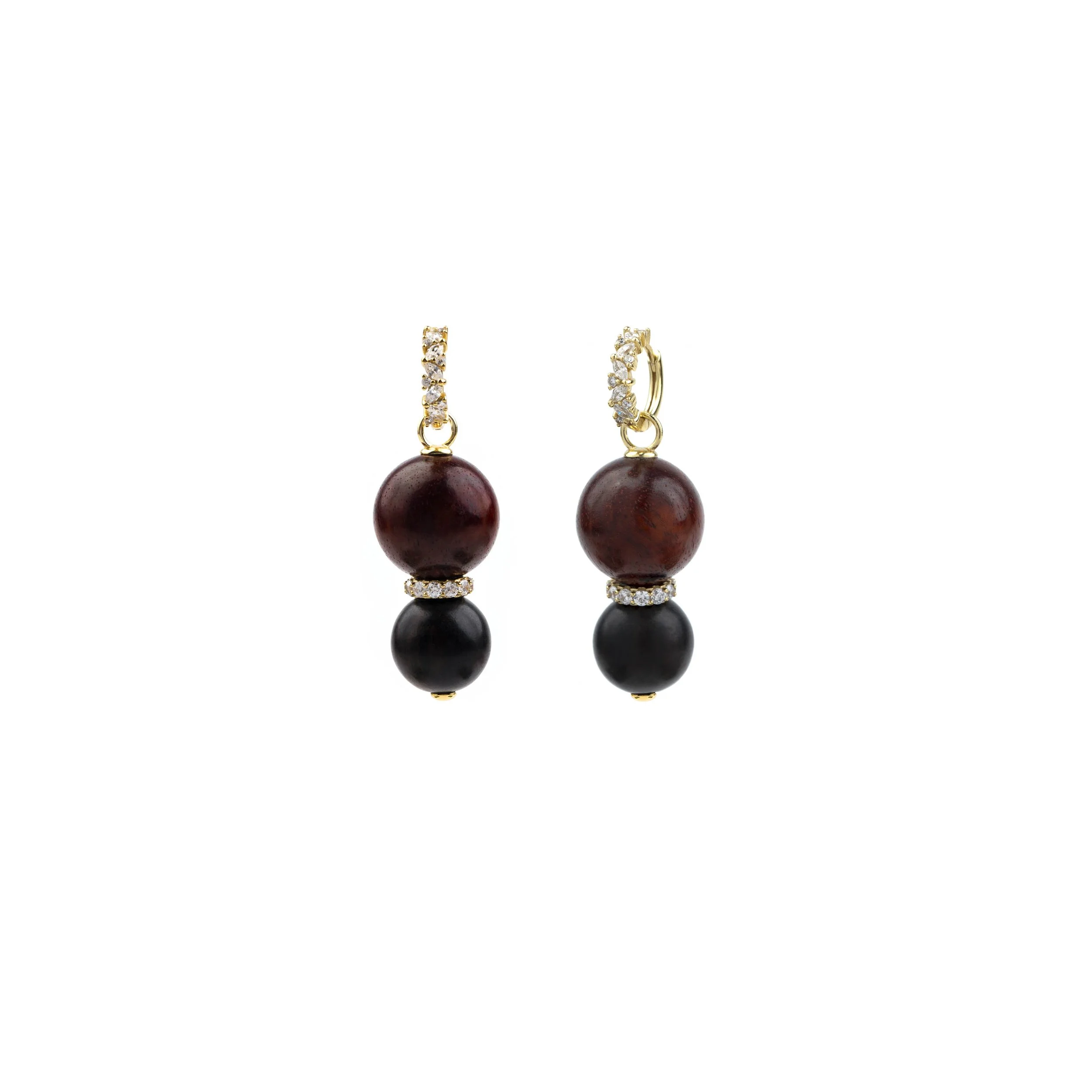 e-commerce product photography and jewelry photography of boule earrings by Melanie Auld