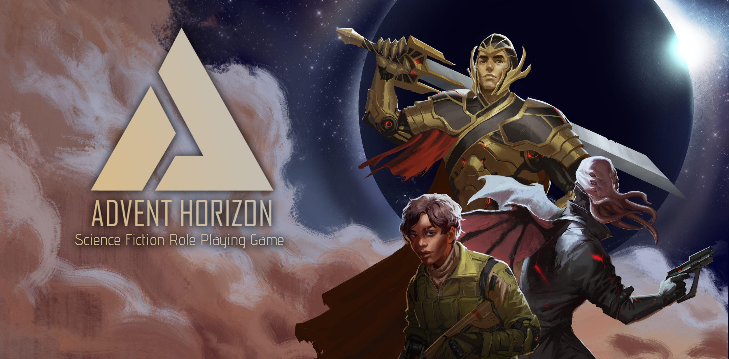 Welcome to the Arc - an expanse of the Milky Way nearly ten thousand light years across. A century after the genetically superior human Empyreans and the alien Xhu clashed over the fate of the colonies, a galaxy of adventure awaits! Advent Horizon is the definitive Science Fiction role playing game featuring 11 new classes, 9 races, and dozens of new skills. Fully compatible with 5th Edition Dungeons and Dragons, Advent Horizon includes Open Gaming License rules for ships, vehicle combat, modern weapons, and more.
