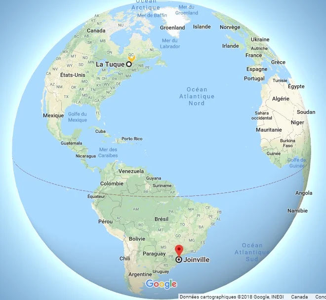 Voyage de 8 536 km