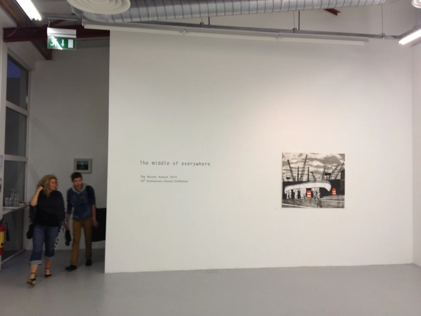 Thanks Mick O'Dea for sending this photo from the opening of "The middle of everywhere" at the Burren College of Art, Ireland. It really made me miss being in Ireland. 