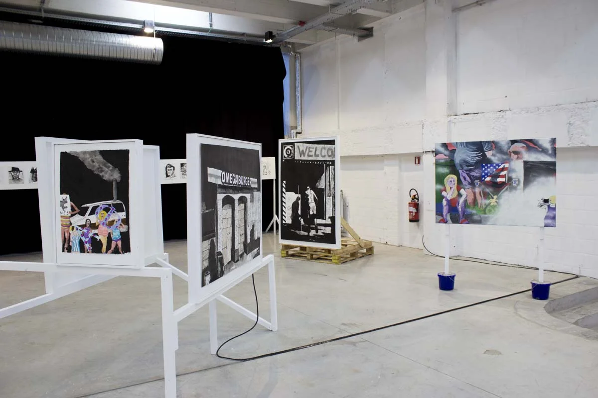 Installation view, The Almost Now