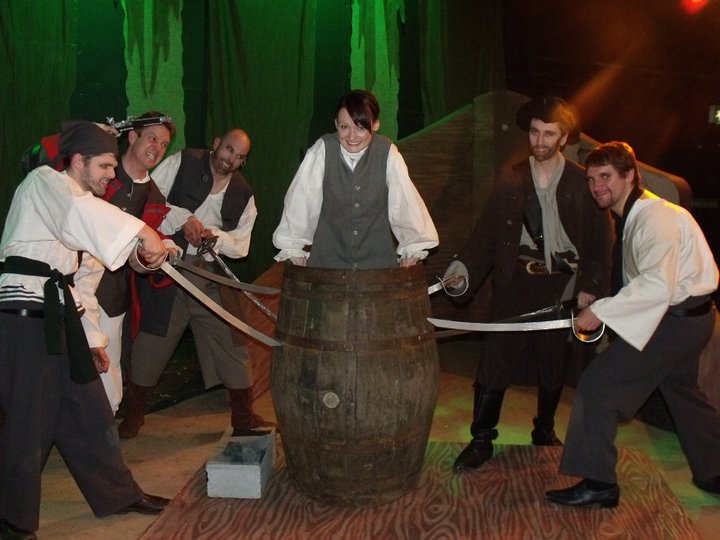 The cast from Treasure Island, December 2011