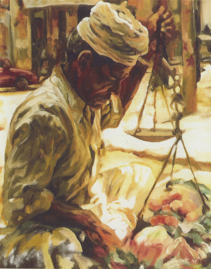 "Weighing Lychees"