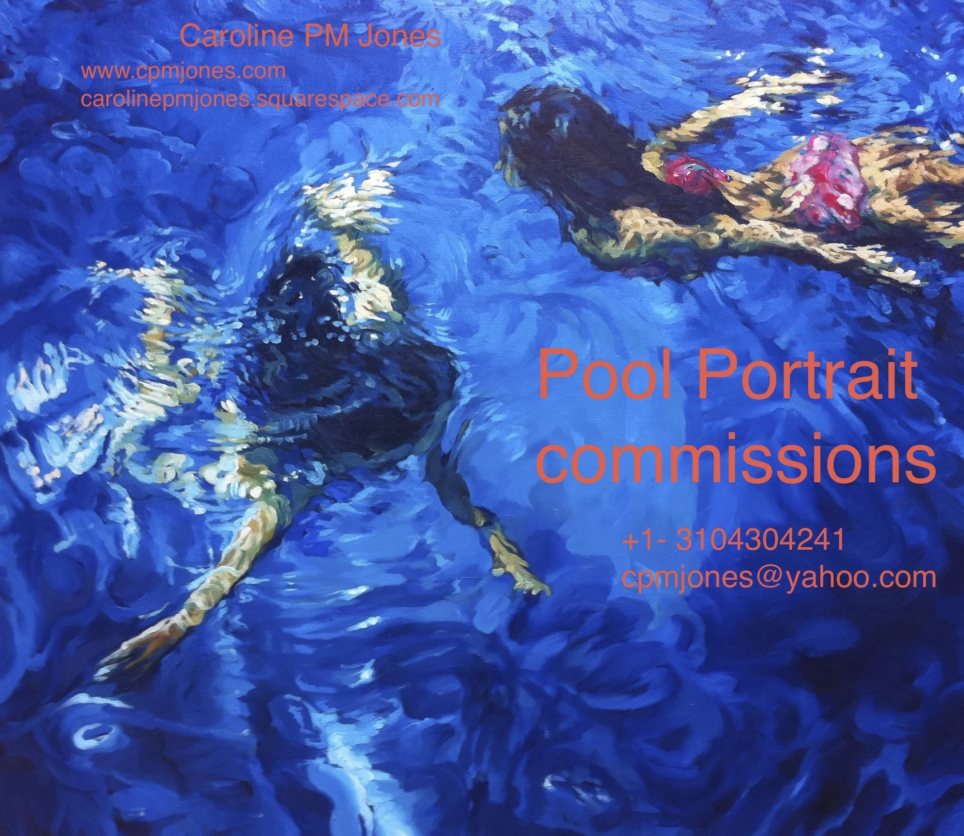 commissioned pool portrait.