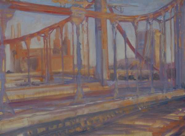"Chelsea Bridge dawn"