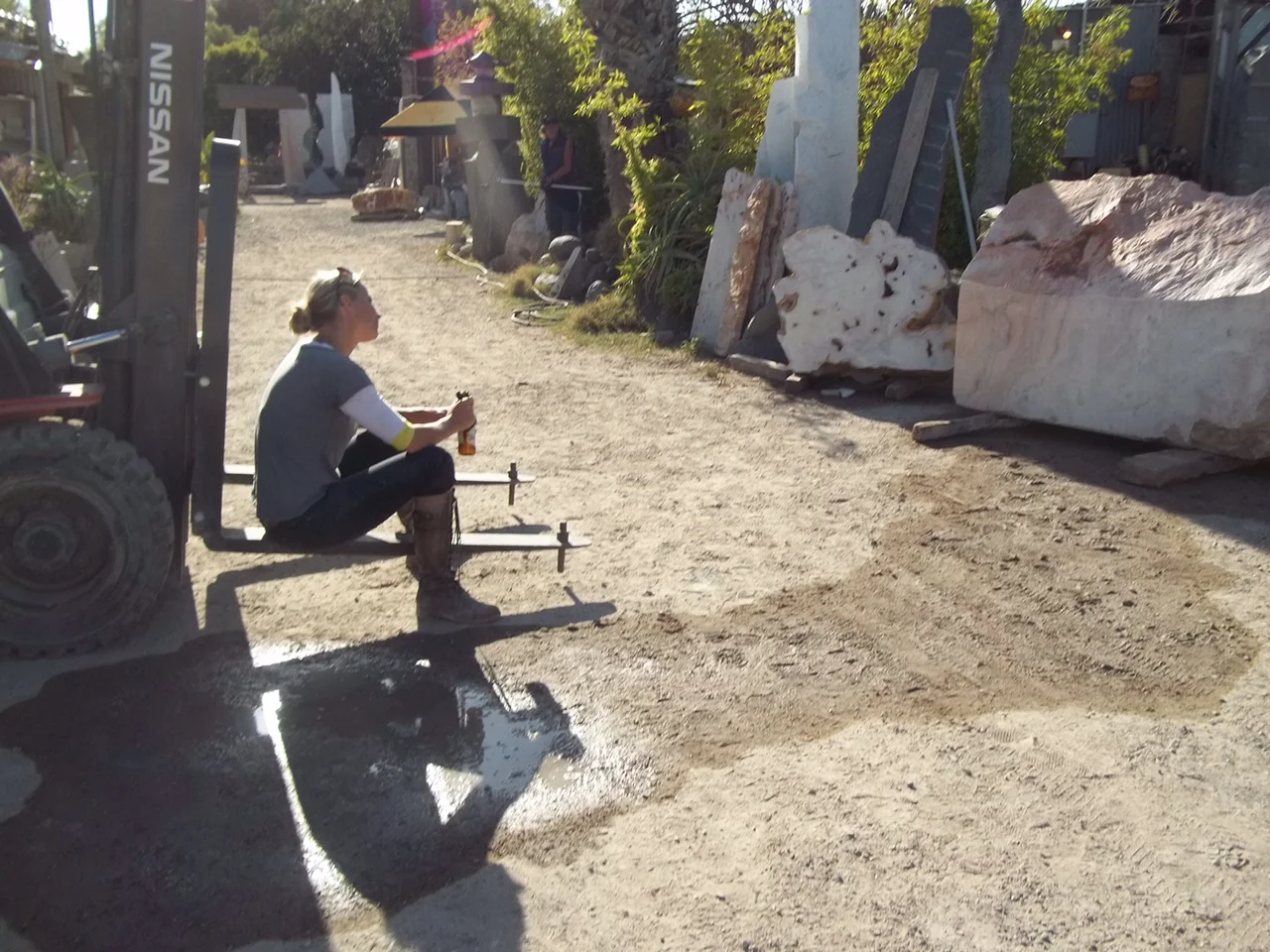 contemplating the piece