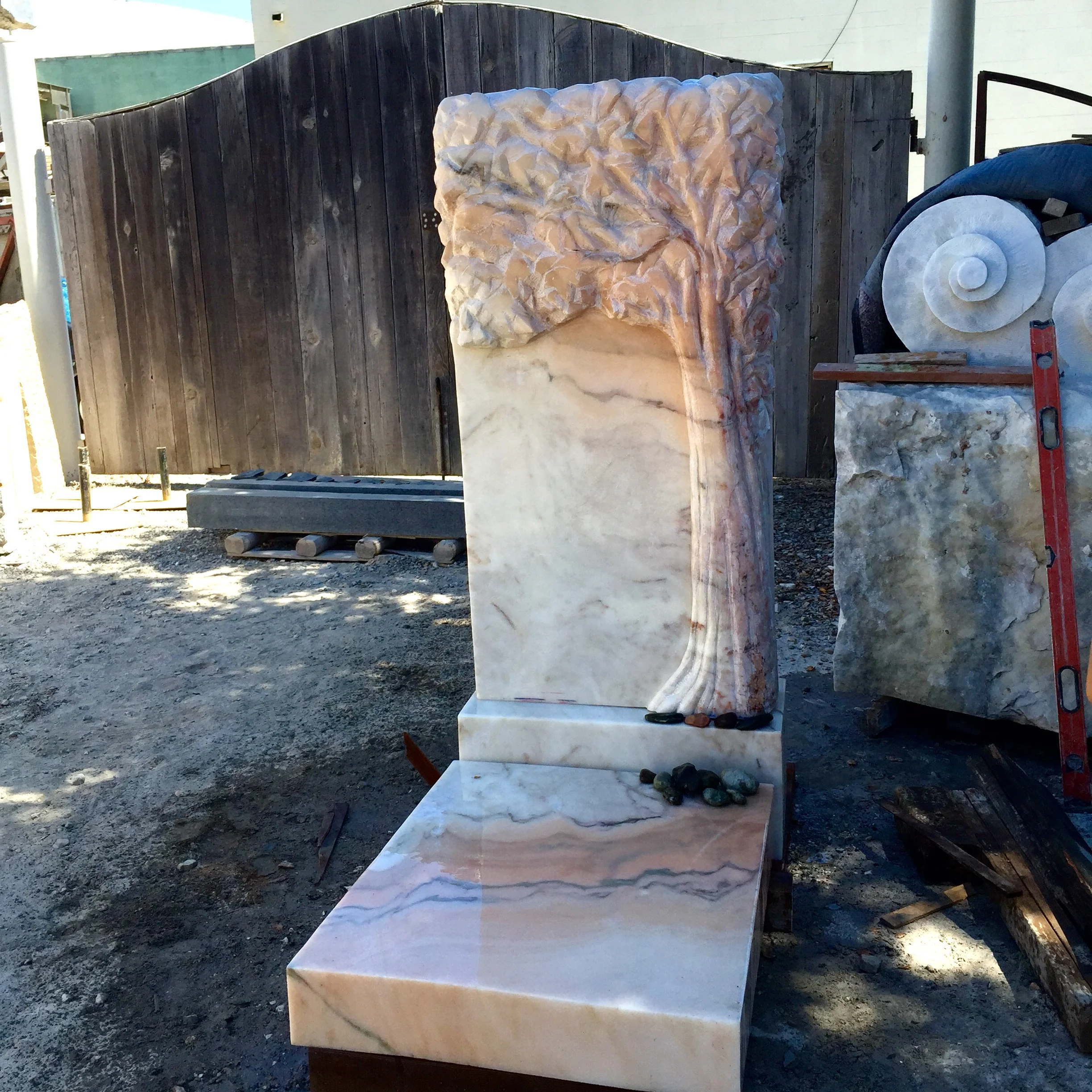 Headstone, base, ledger