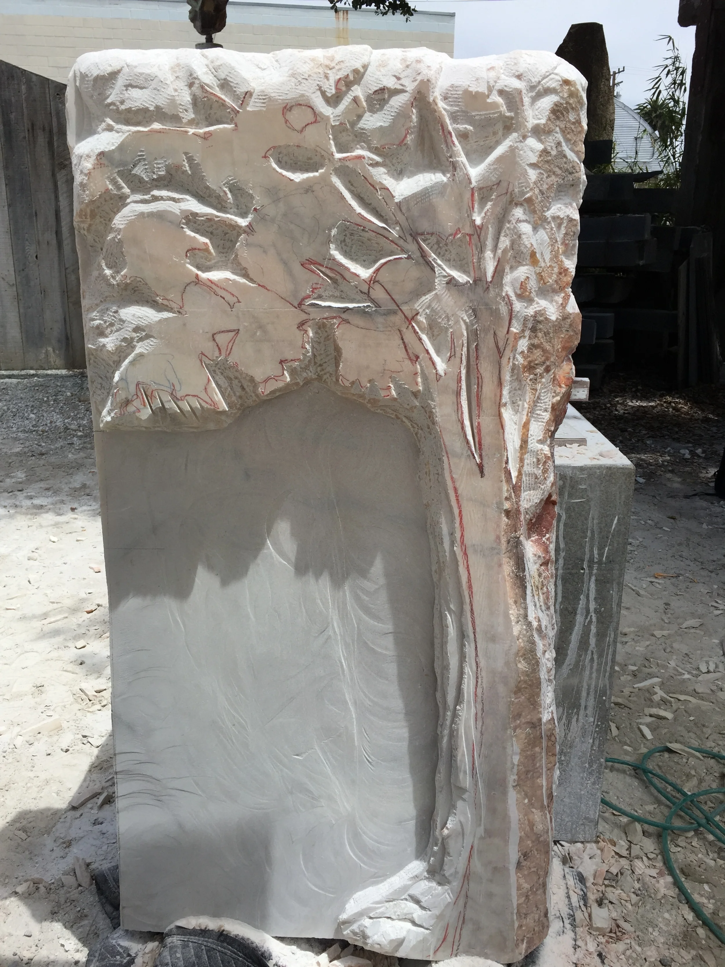 carving the tree Hollywood forever cemetery commission