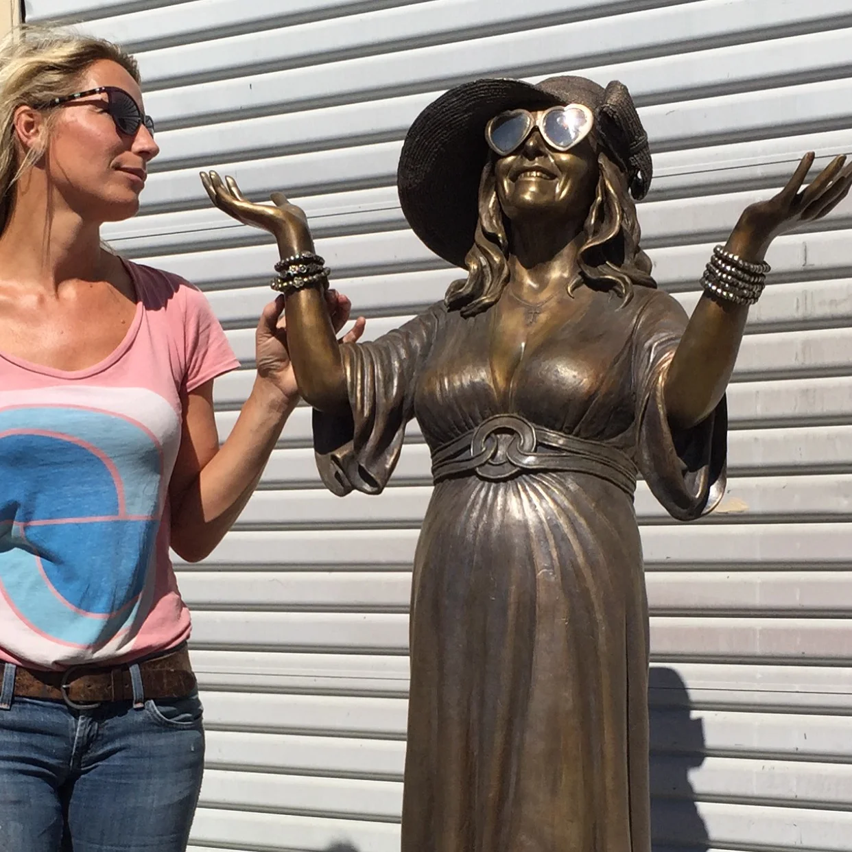 Mama Irene. Bronze lifesize memorial portrait