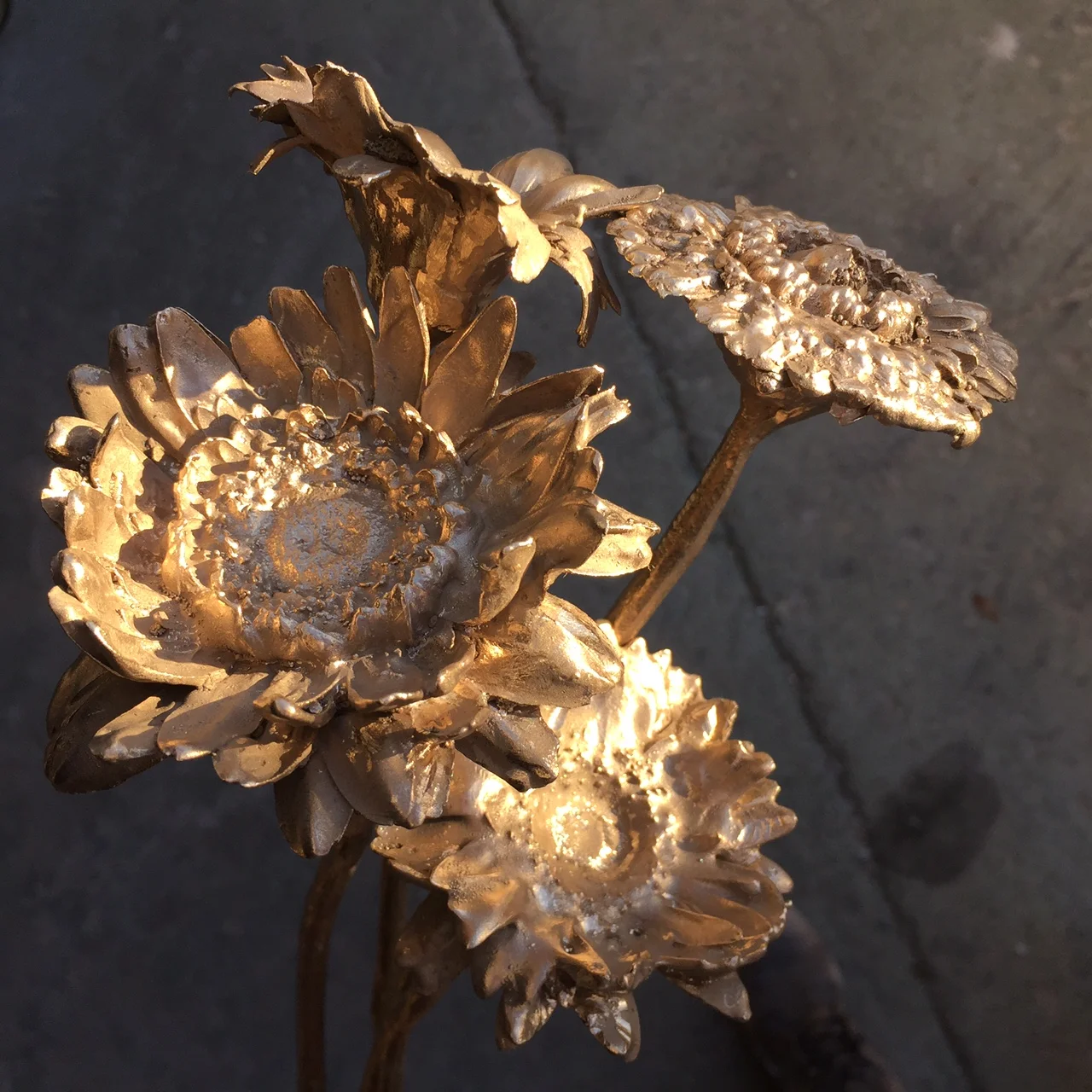 Bronze flower series