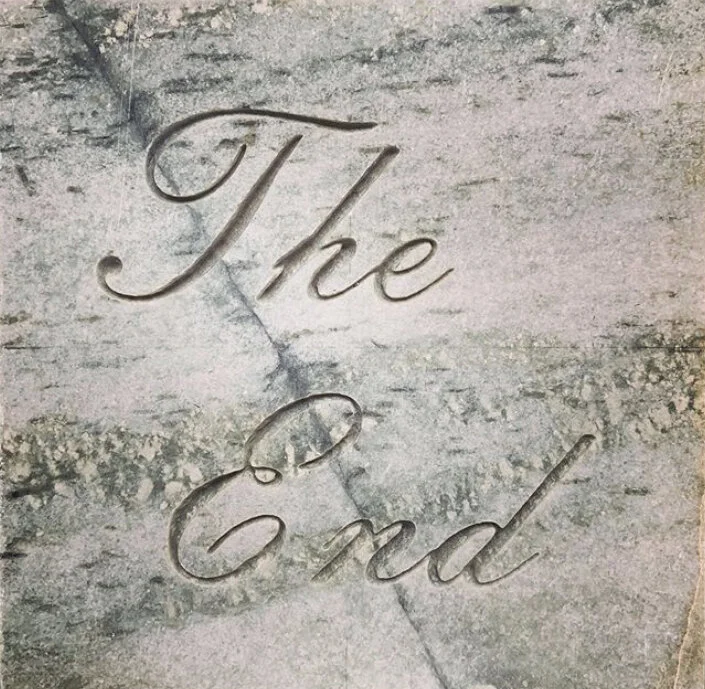 Studio lettering at Saddle Peak