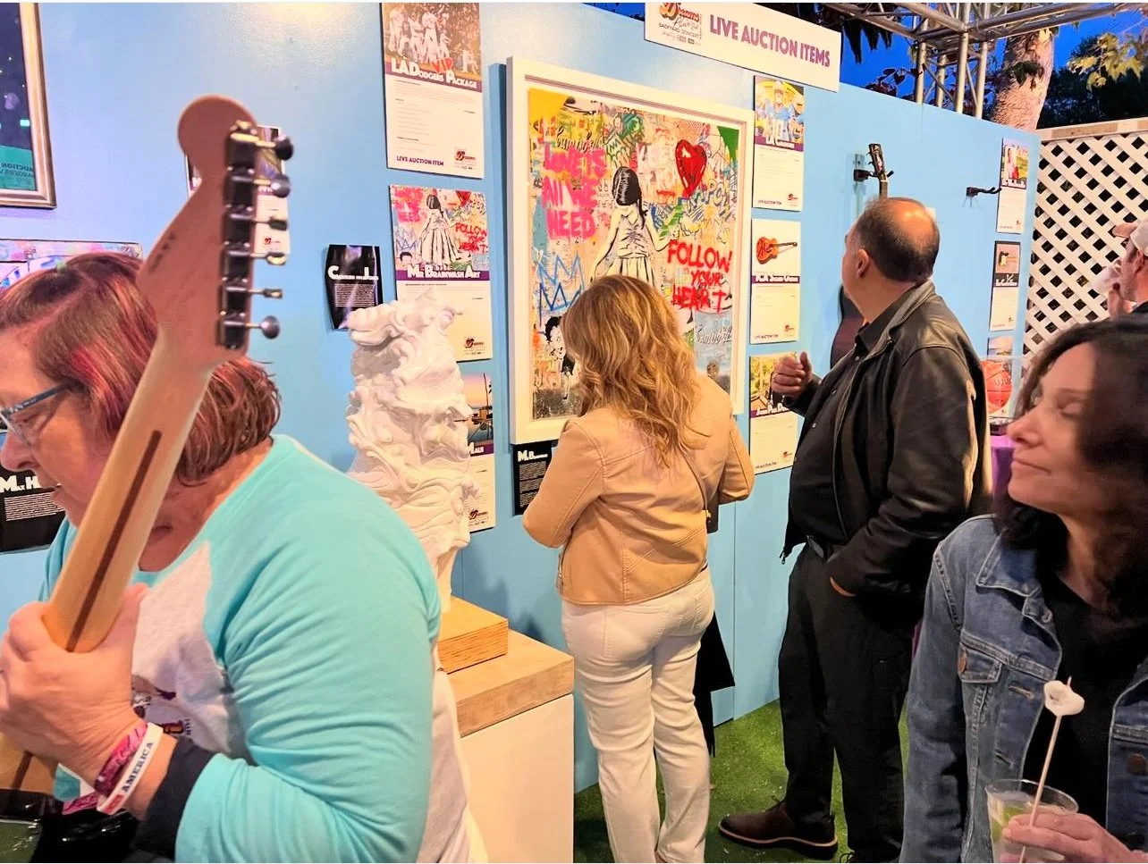  Teen Cancer America,  Nimbus Wave in White, Sold to First Citizens Bank President 