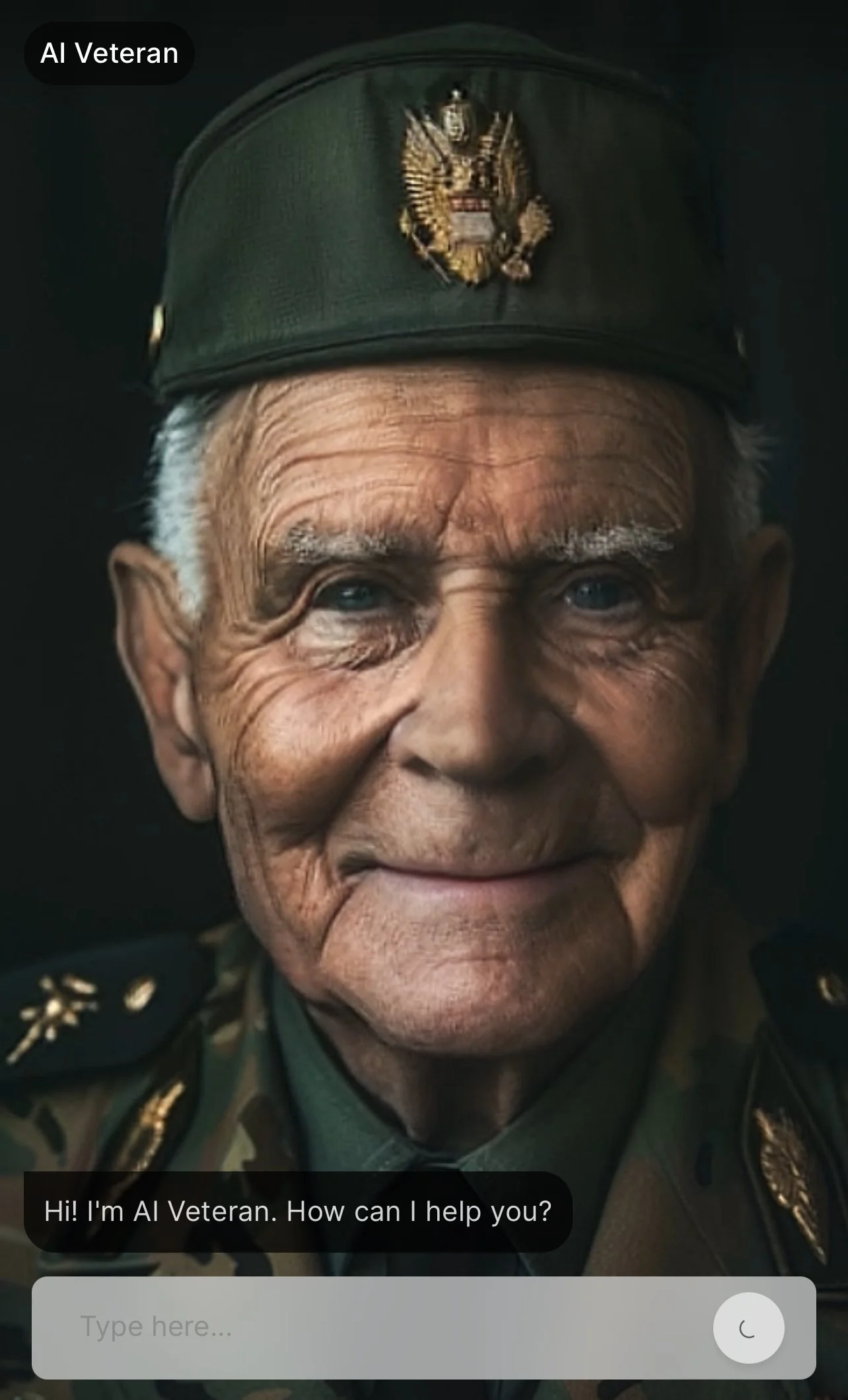  AI Joe our Veterans memorial avatar, Proposal in works. 