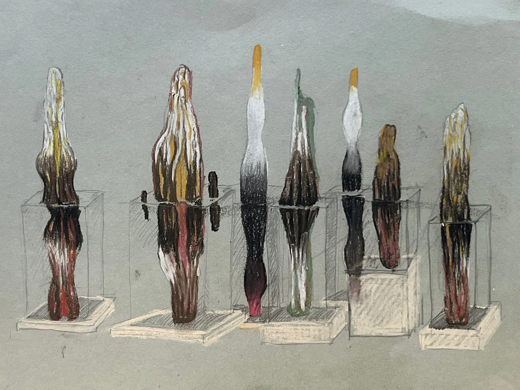 Sketch idea for Liminal Vessels/ Carolina Gold