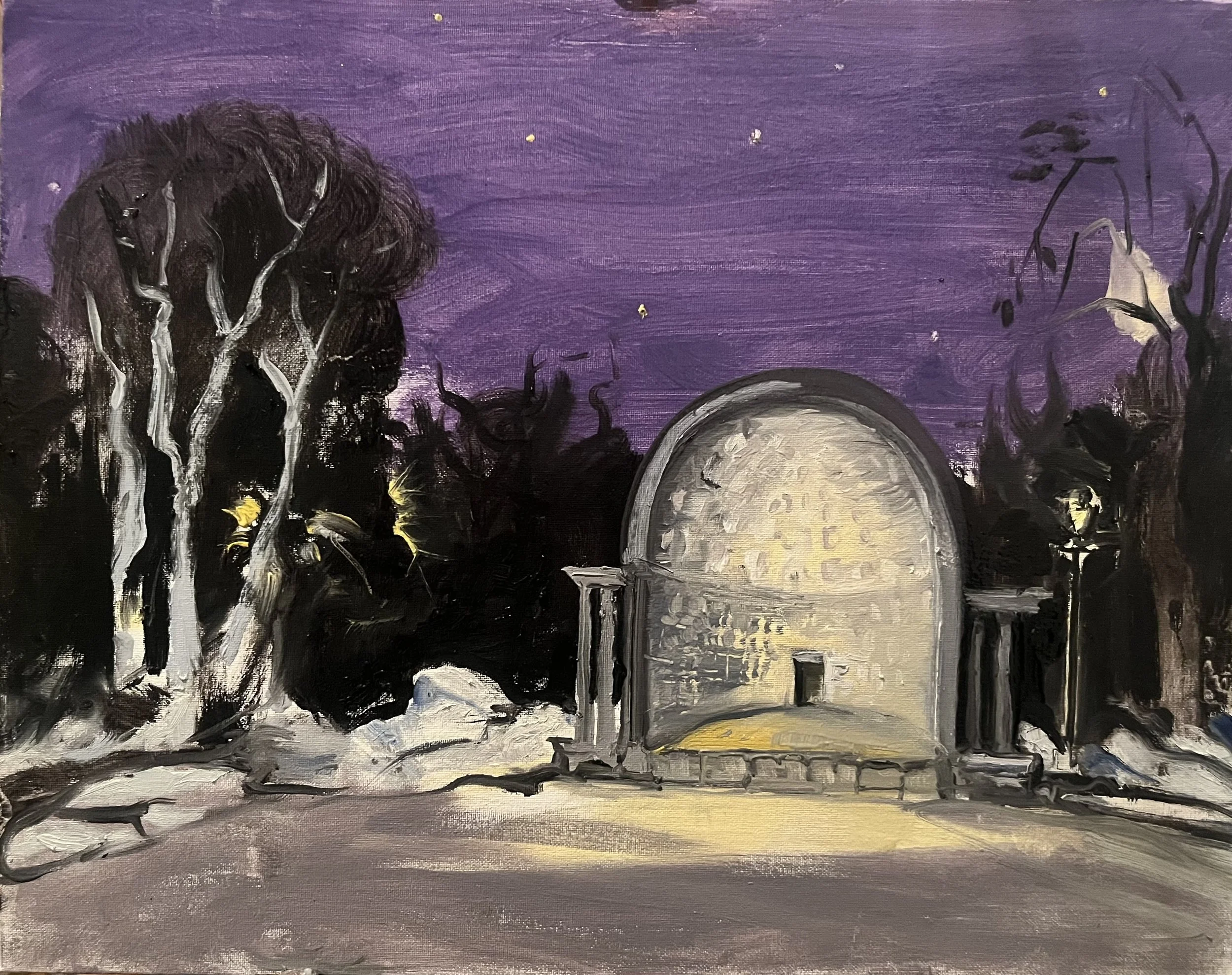 Central Park Bandshell on a Chilly Evening