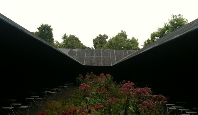 Leaving the Pavilion, I feel refreshed, invigorated. London? Bring it on! The Serpentine Pavilion will remain on display until 16th October 2011 – http://www.serpentinegallery.org/2011/04/serpentine_gallery_pavillion_2011_zumthor.html