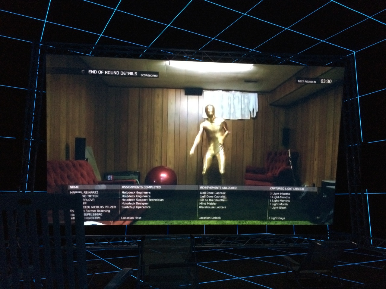 Disco techno at the Germanic pavilion