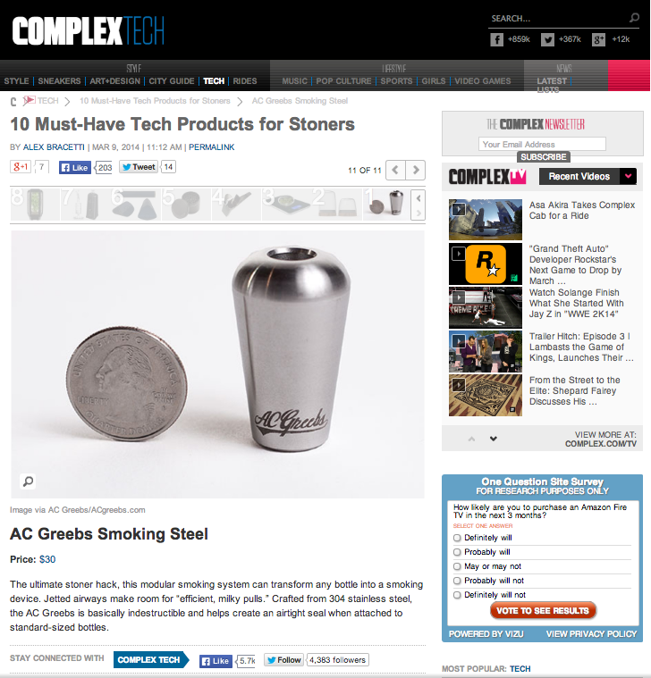 PR Outreach - Complex magazine