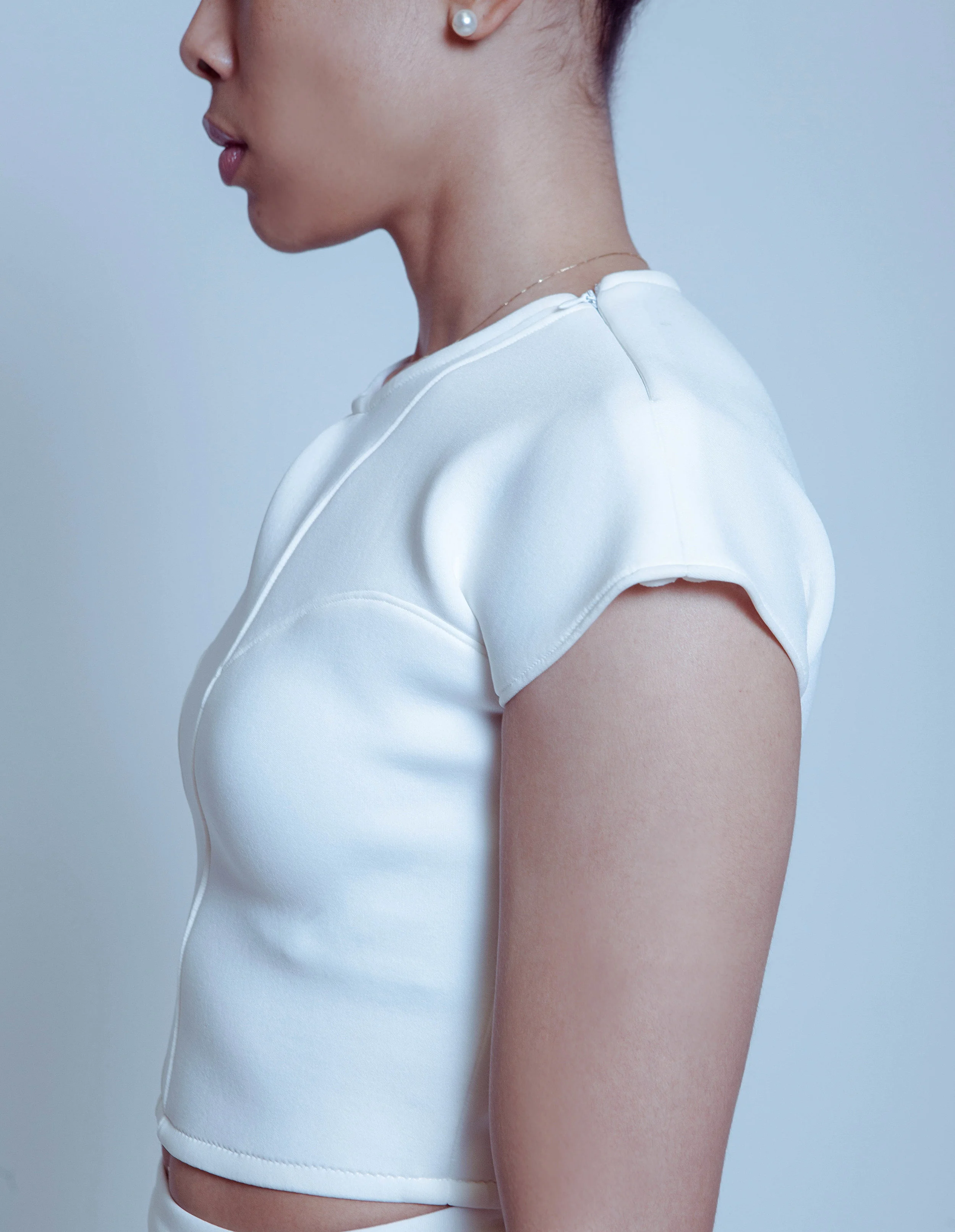 White_Neoprene_Short_Sleeve_Top_side_Tabitha_Fielteau.jpg