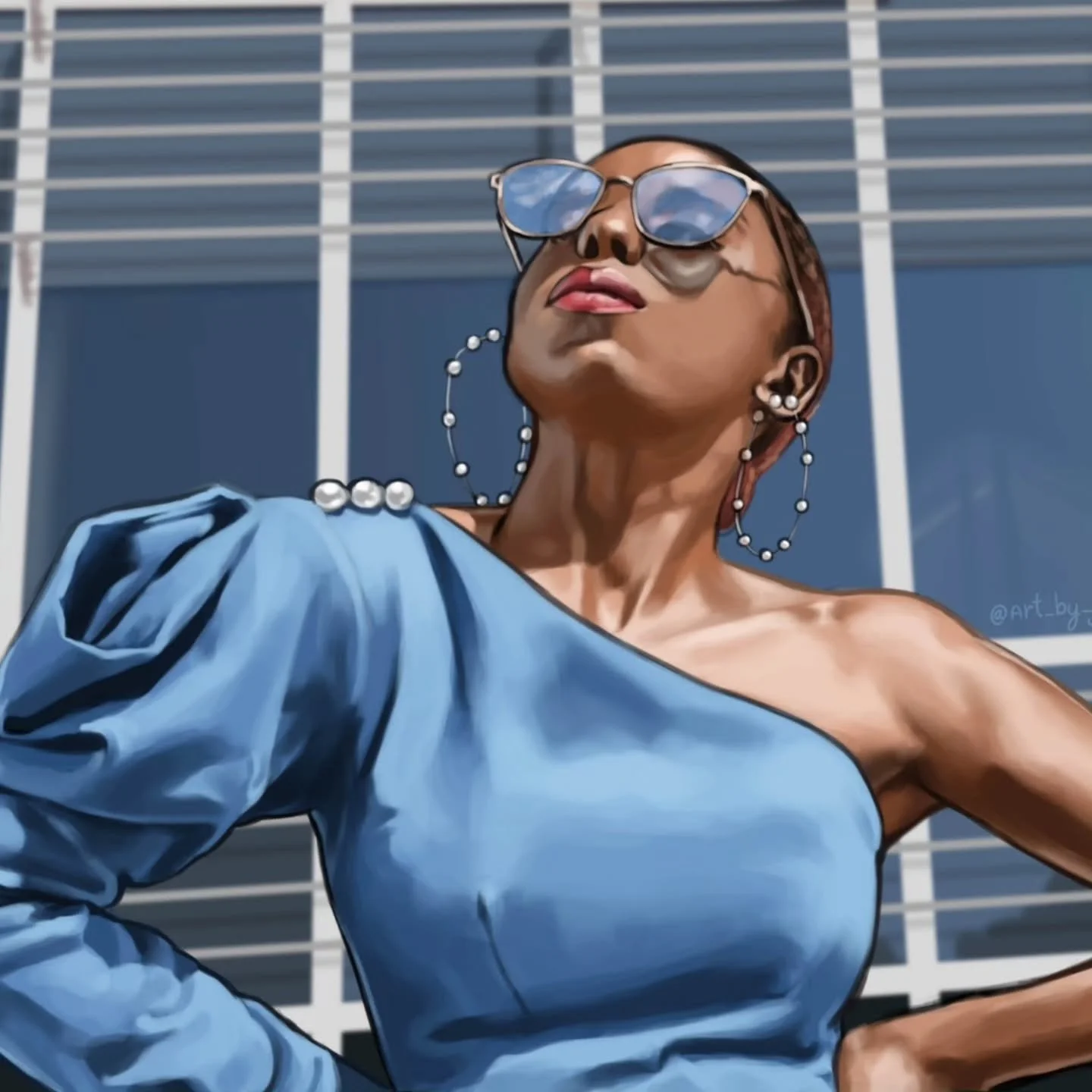 When Art & Fashion comes together so beautifully✨✨
Amazing Digital Illustration by @art_by_jadin 
One sleeve denim blouse and pants by @tabithafielteau 
Super proud to see the growth of my favorite artist @art_by_jadin #mommysgirl ❤️
Photograp