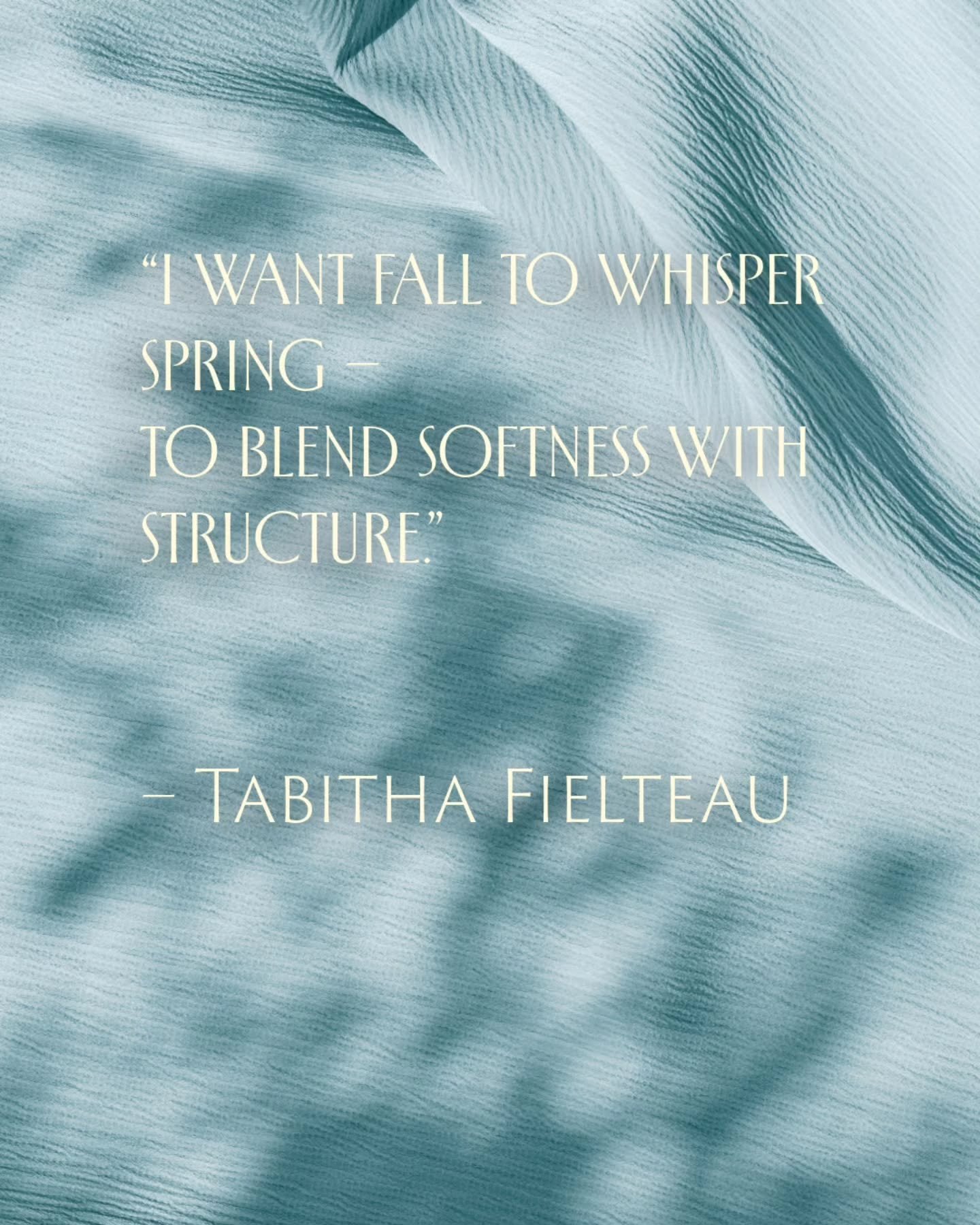 The Blossom Reverie Collection
Launching soon 🌸

A mini collection to encapsulate this blend of softness with structure and bridging spring into fall. 

www.tabithafielteau.com

#SlowLuxury
#fashiondesign
#fashiondesigner 
#FallCollection 
#tabithaf