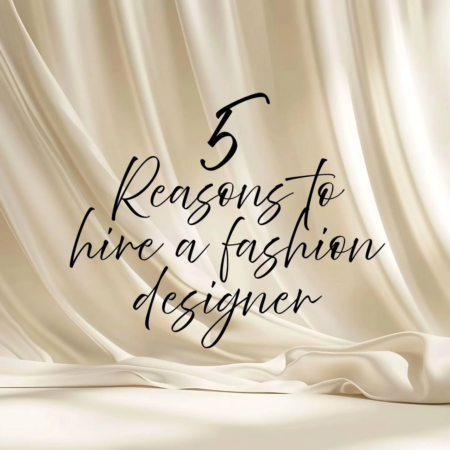 5 reasons to hire a fashion designer ✨

Believe it or not, not a lot of people know the actual role of a fashion designer or the difference between a designer and a seamstress. But the key difference is that a designer, designs and a seamstress, sews