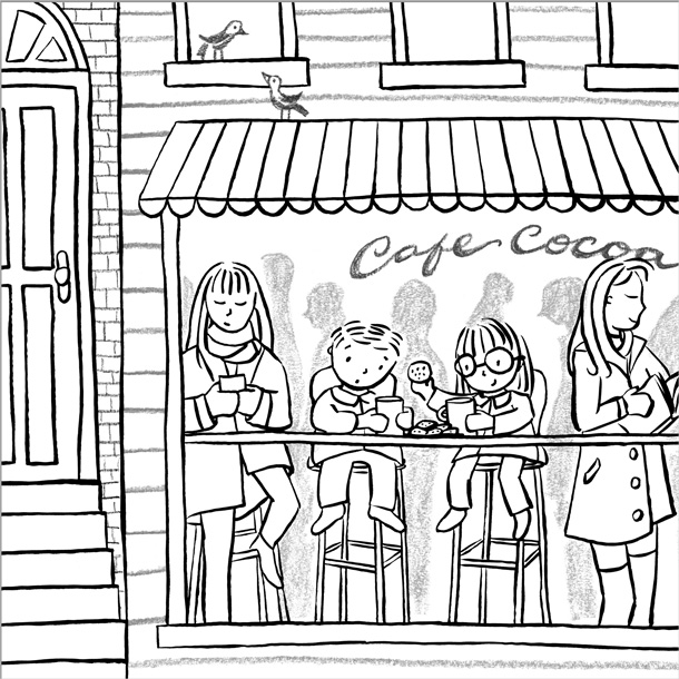 This is the final composite of ink line work and pencil textured details.