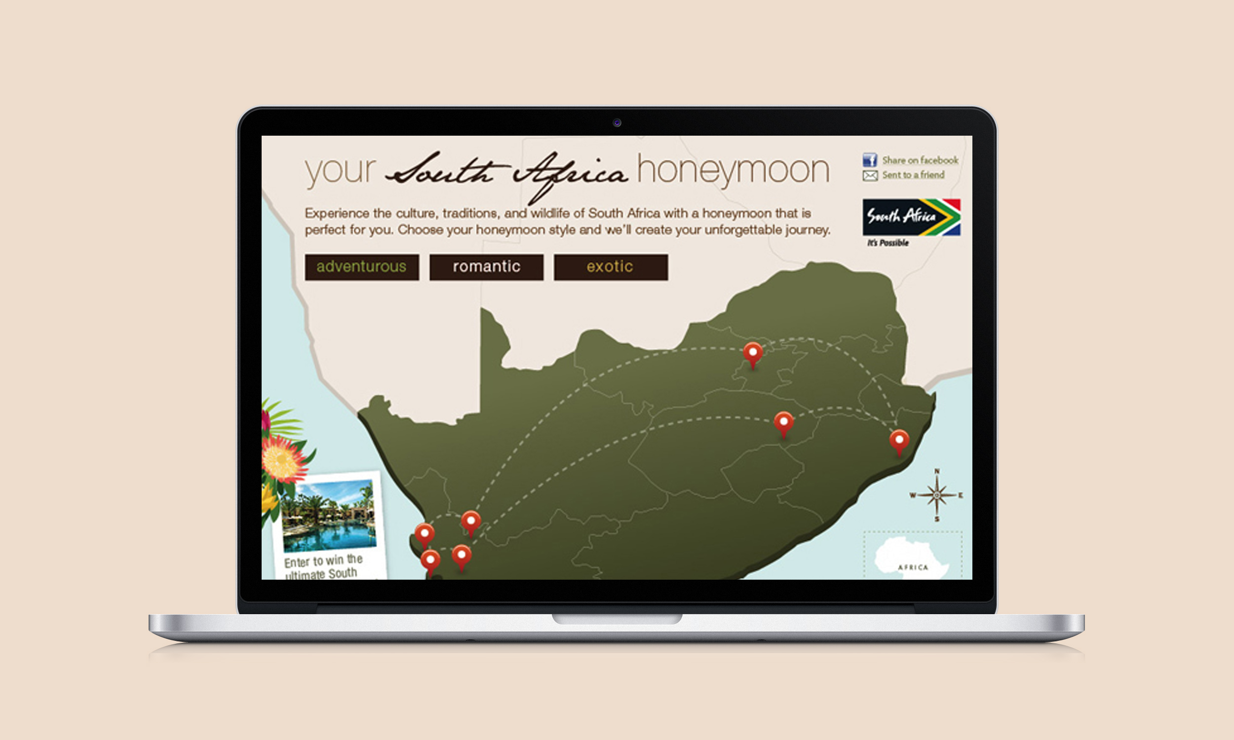 South Africa Tourism Sitelet