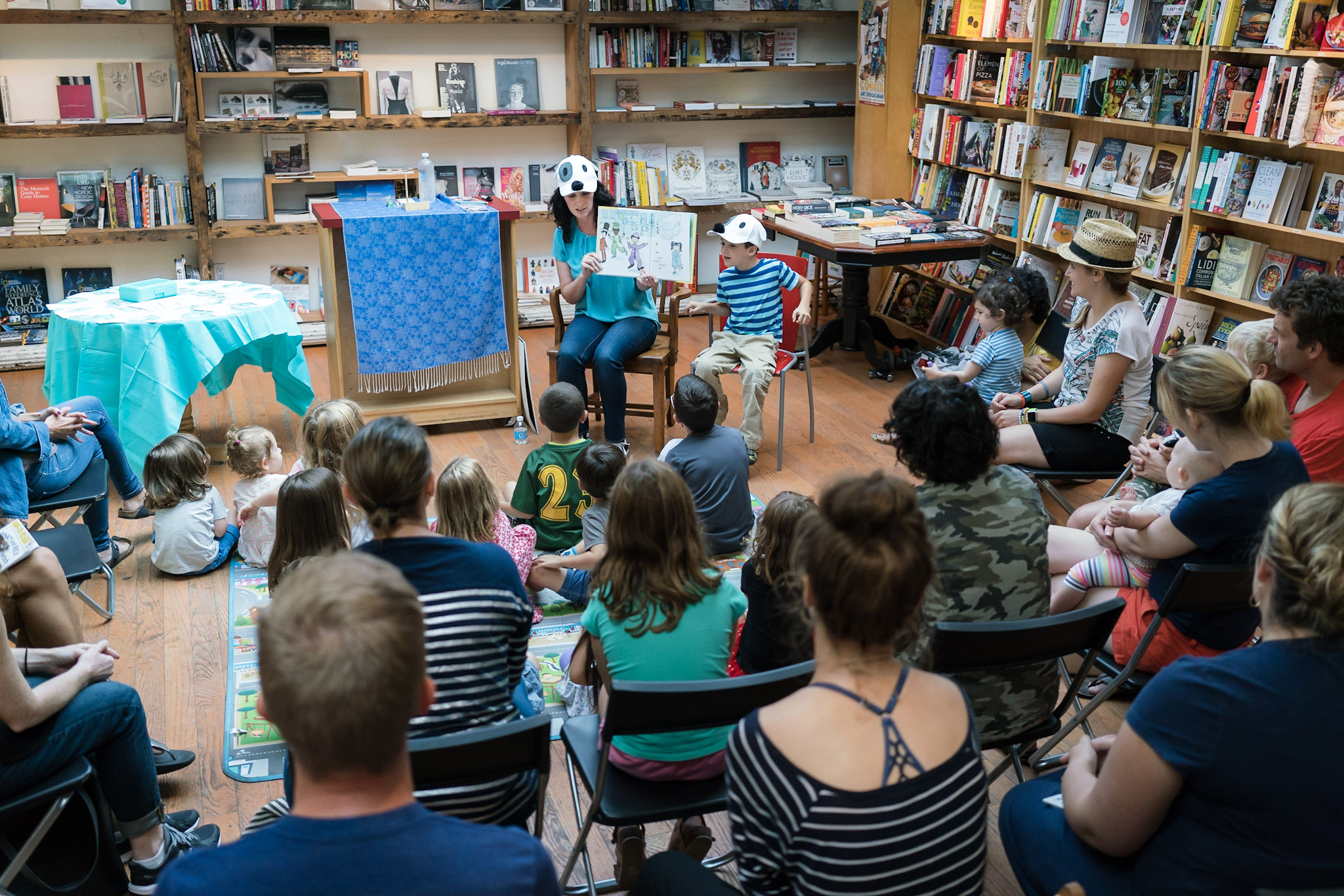Packed house of kiddos and grown-ups.