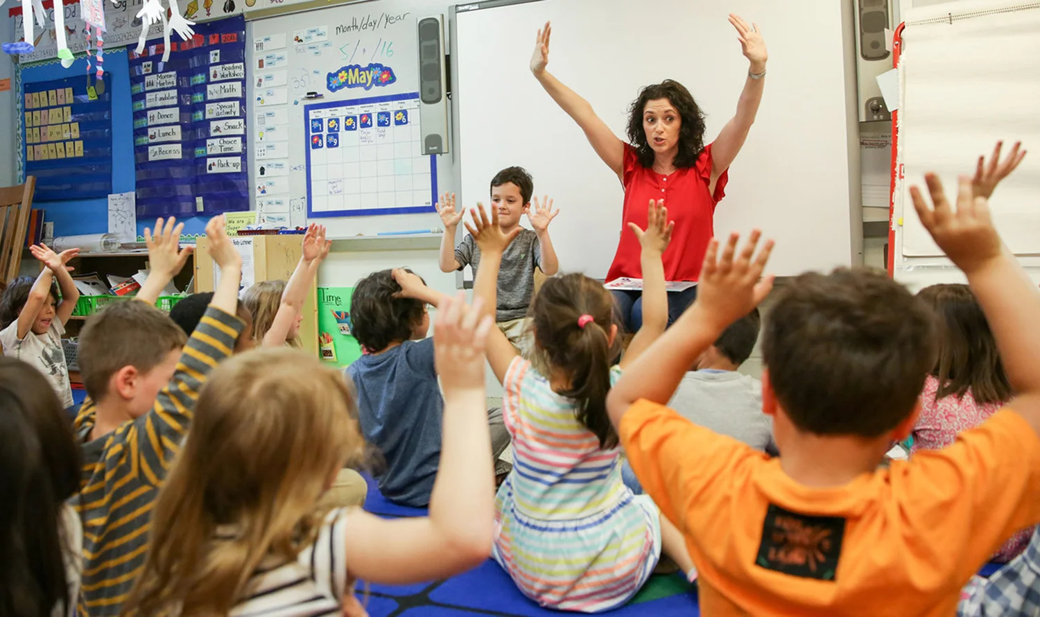 Presenting to Kindergarteners in Brooklyn | Photo by Tory Williams