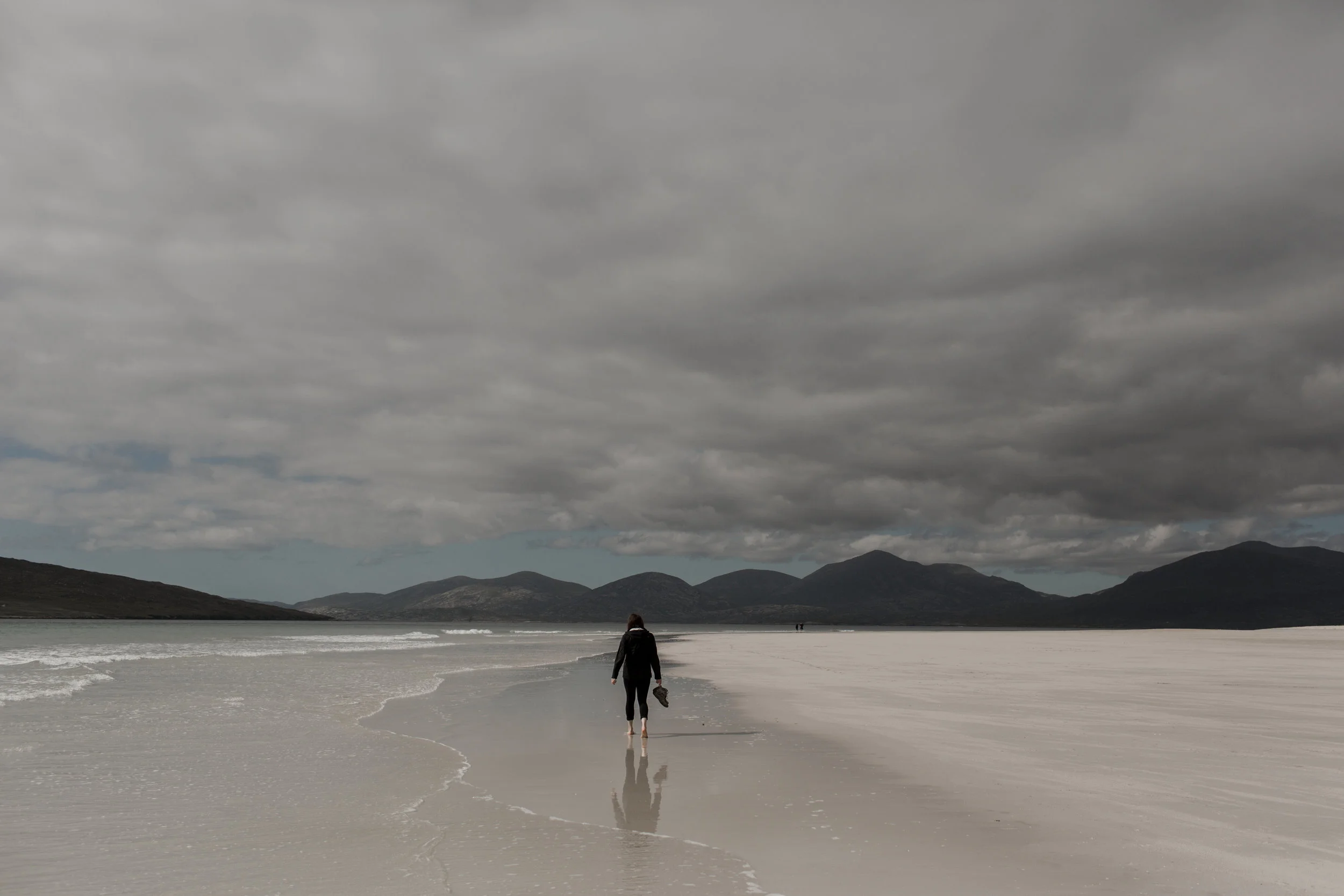 luskentyre beach, scotland.