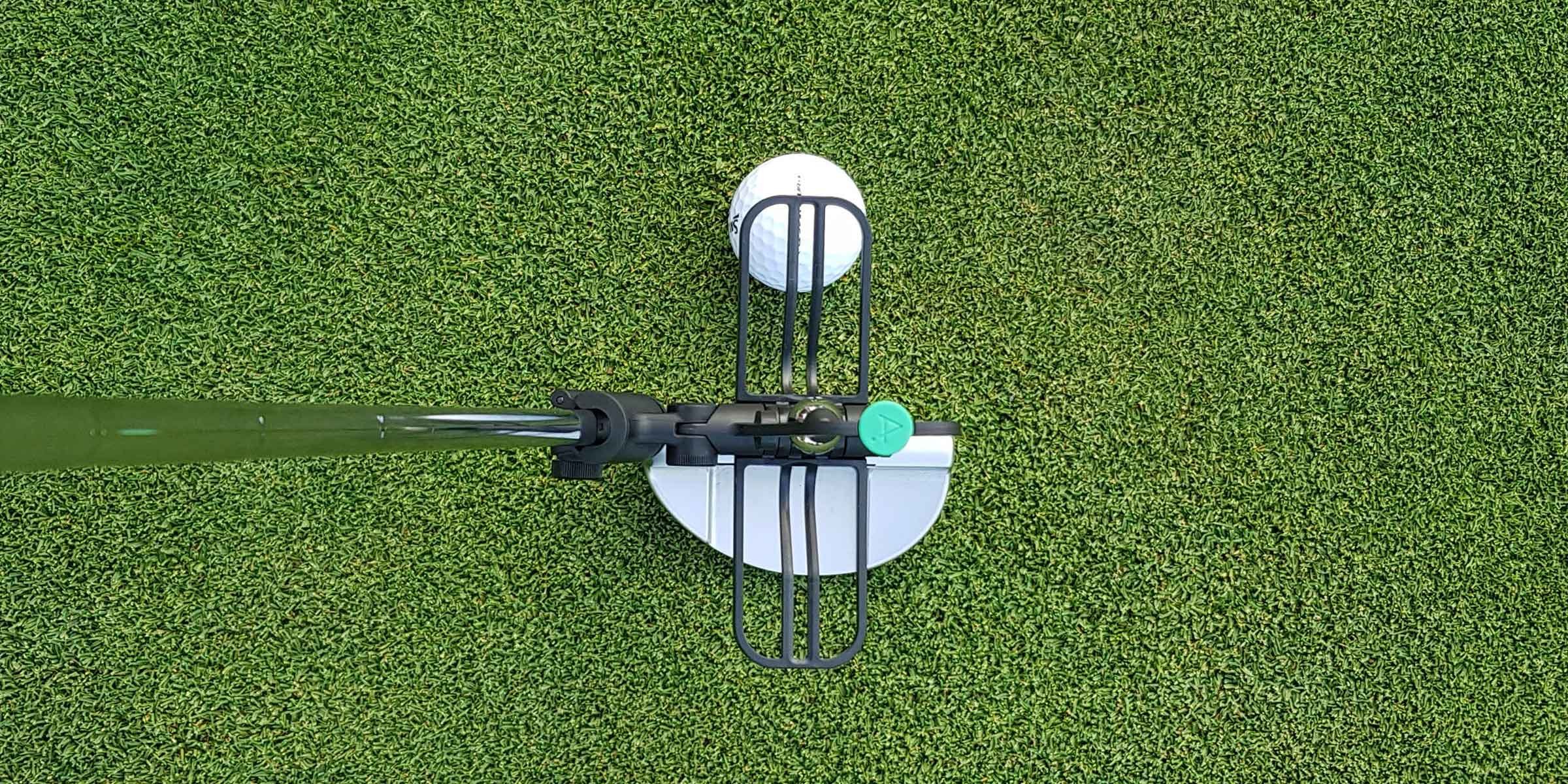 Top view with correct golf ball aligment