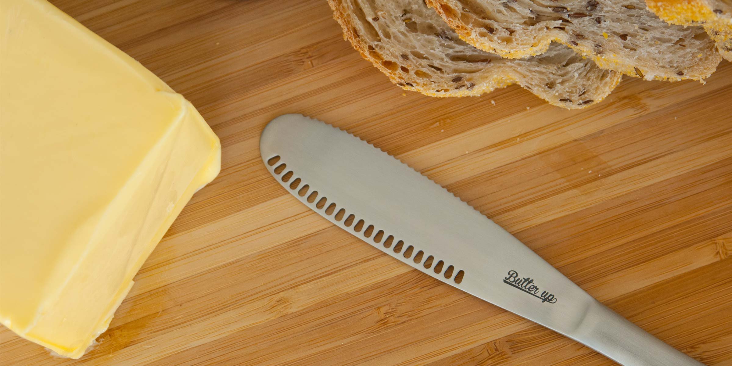 Detailed view of Butter Up knife