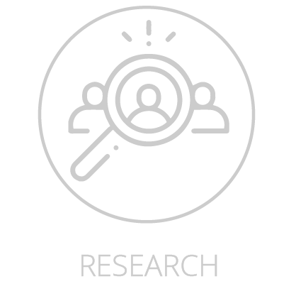 Muted research icon