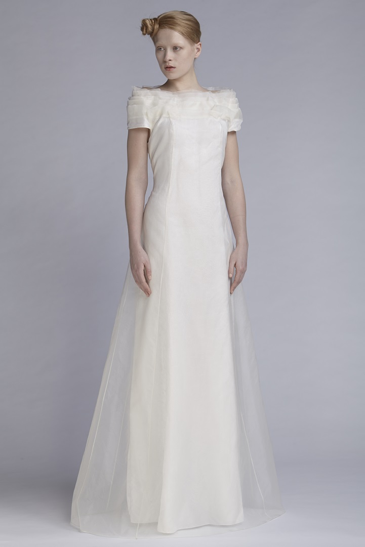  105/A141543 Petal Neck Long Dress 