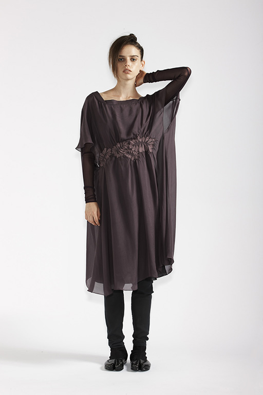  105/A91366 Gathered Embroidered Waist Dress    210/A93290 Long Sleeve Tunic    210/A9686T Tulle Leggings  