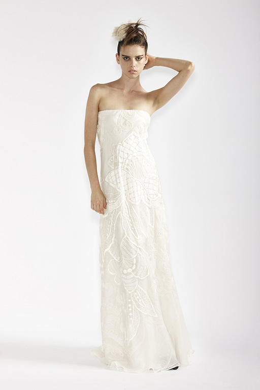   100/A91360 French Embroidered Bridal Dress  