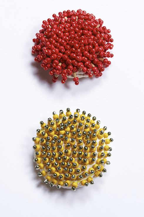   900/F137459 Berry Brooch- Red, Yellow  