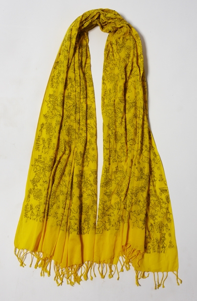   900/F07418 Large Embroidered Scarf  