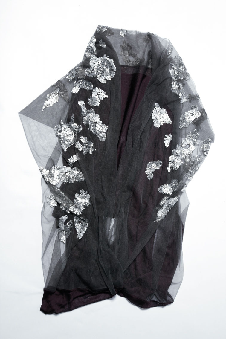   900/A07402 Sequin Tulle Scarf  