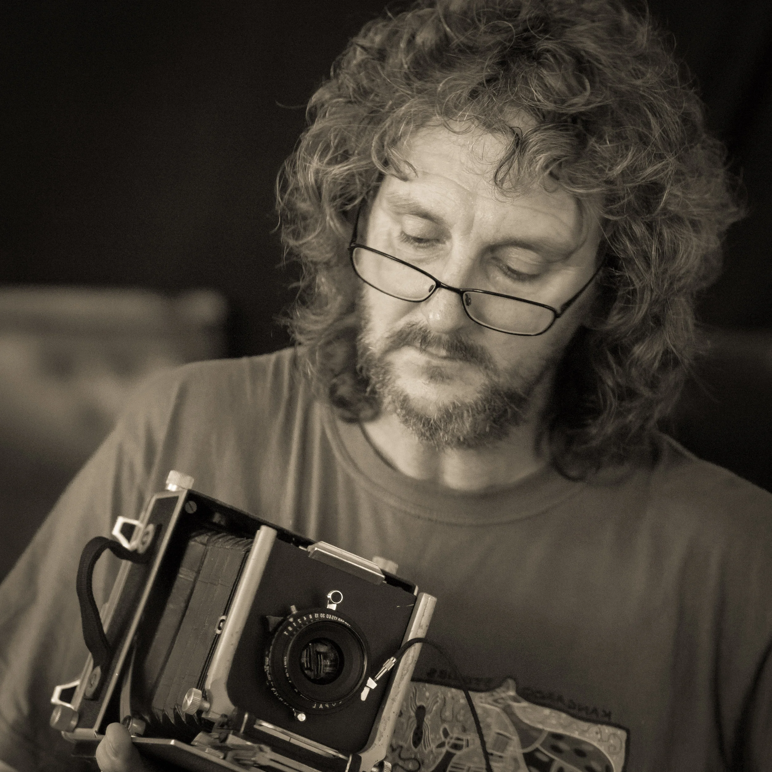 Self portrait with Linhof Technica 3 - Something for my website taken five or more years ago