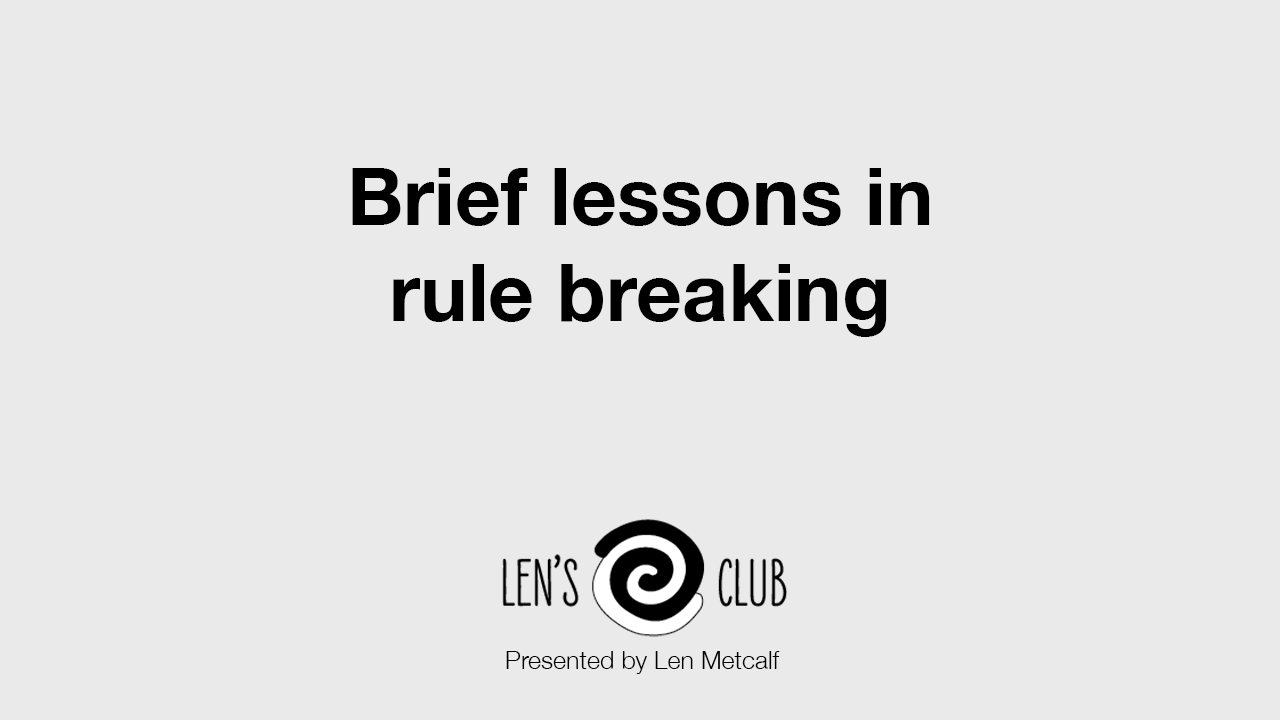 PR10 Brief Lessons in Rule Breaking